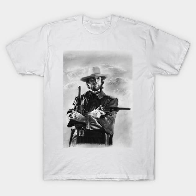 Clint Eastwood - The Outlaw Josey Wales T-Shirt by pencilartist